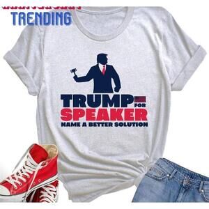 Trump For Speaker Tshirt Funny Political Shirt 2024 Classic